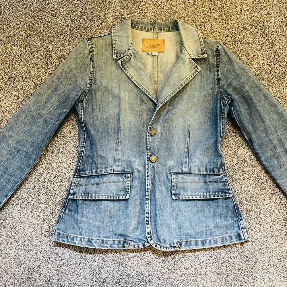 ZARA (TRF) jean blazer